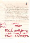 Letter from Mary circa 1987?